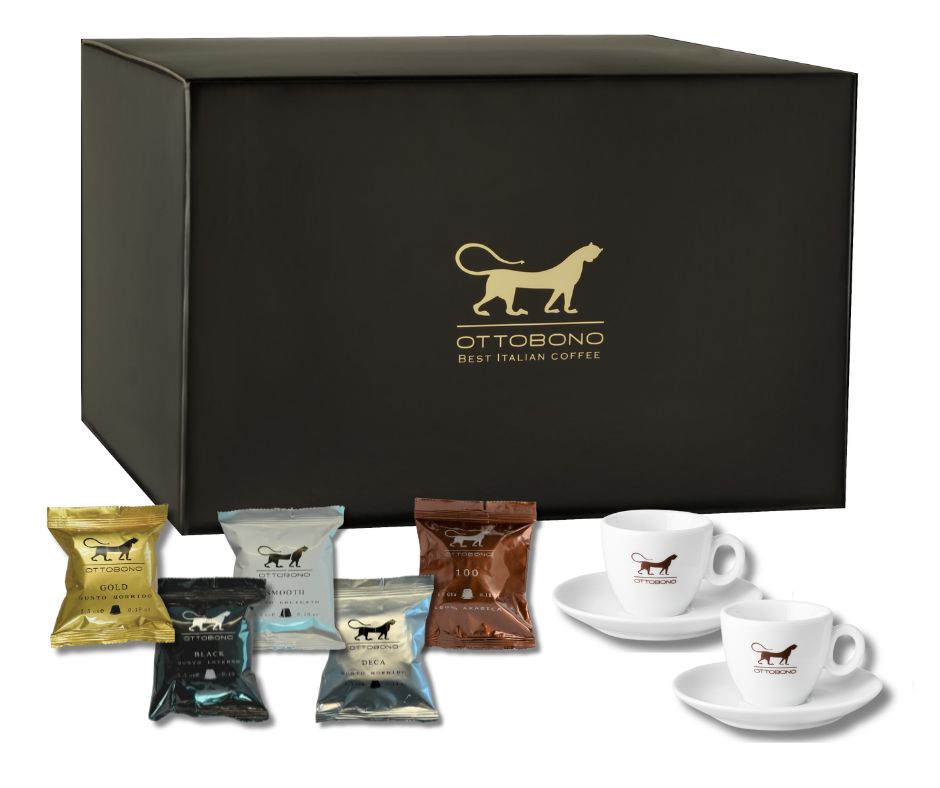 50 Compatible Capsules Coffee Nespresso® + 2 Coffee Cups